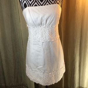 Strapless White Lilly Pulitzer Short Dress